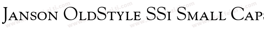 Janson OldStyle SSi Small Caps字体转换